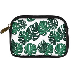 Illustrations Monstera Leafes Digital Camera Leather Case by anzea