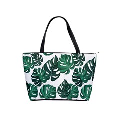 Illustrations Monstera Leafes Classic Shoulder Handbag by anzea