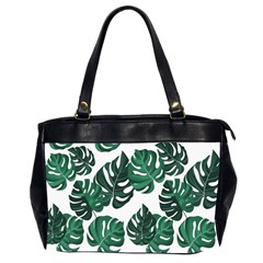 Illustrations Monstera Leafes Oversize Office Handbag (2 Sides) by anzea