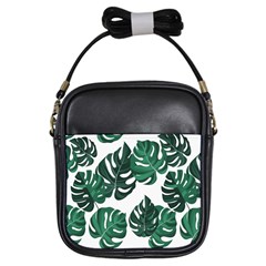 Illustrations Monstera Leafes Girls Sling Bag by anzea