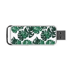 Illustrations Monstera Leafes Portable Usb Flash (two Sides) by anzea