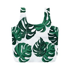 Illustrations Monstera Leafes Full Print Recycle Bag (m) by anzea