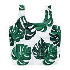 Illustrations Monstera Leafes Full Print Recycle Bag (l) by anzea