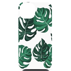 Illustrations Monstera Leafes Iphone 14 Black Uv Print Case