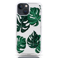 Illustrations Monstera Leafes Iphone 13 Mini Tpu Uv Print Case