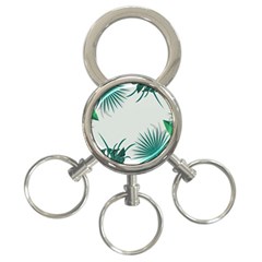 Illustrations Foliage Background Border 3-ring Key Chain