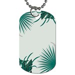 Illustrations Foliage Background Border Dog Tag (One Side) Front