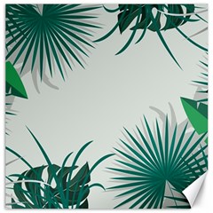 Illustrations Foliage Background Border Canvas 16  X 16 