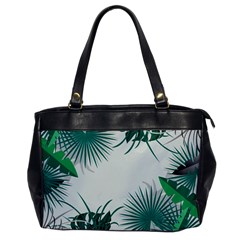 Illustrations Foliage Background Border Oversize Office Handbag