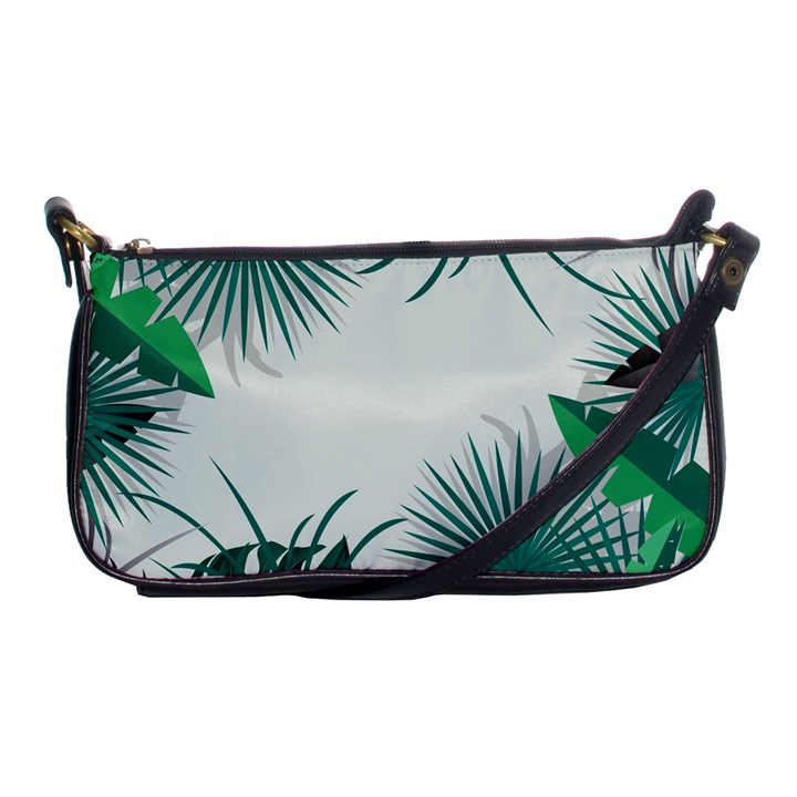 Illustrations Foliage Background Border Shoulder Clutch Bag