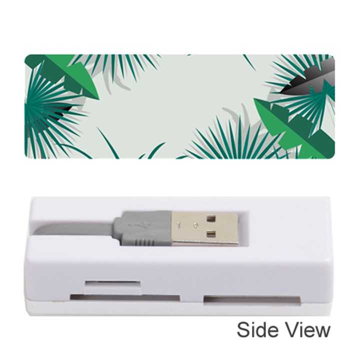 Illustrations Foliage Background Border Memory Card Reader (Stick)