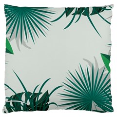 Illustrations Foliage Background Border Large Cushion Case (two Sides) by anzea