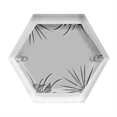 Illustrations Foliage Background Border Hexagon Wood Jewelry Box