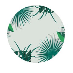 Illustrations Foliage Background Border Mini Round Pill Box (pack Of 3)