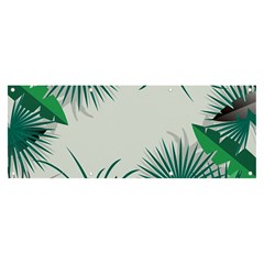 Illustrations Foliage Background Border Banner And Sign 8  X 3  by anzea