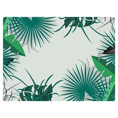 Illustrations Foliage Background Border Two Sides Premium Plush Fleece Blanket (baby Size)