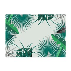 Illustrations Foliage Background Border Crystal Sticker (a4) by anzea