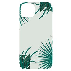 Illustrations Foliage Background Border Iphone 14 Plus Black Uv Print Case by anzea