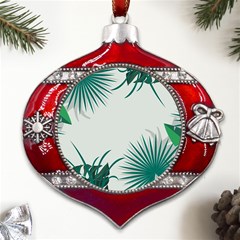 Illustrations Foliage Background Border Metal Snowflake And Bell Red Ornament by anzea