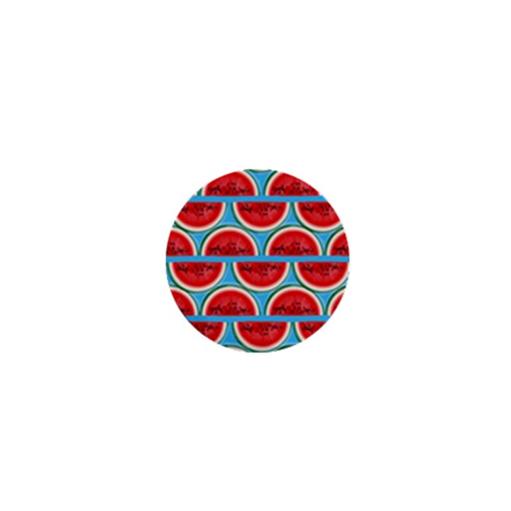 Illustrations Watermelon Texture Pattern 1  Mini Buttons