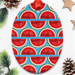 Illustrations Watermelon Texture Pattern Ornament (oval)