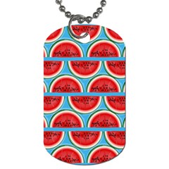 Illustrations Watermelon Texture Pattern Dog Tag (two Sides) by anzea