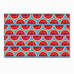 Illustrations Watermelon Texture Pattern Postcards 5  X 7  (pkg Of 10)