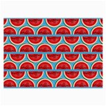 Illustrations Watermelon Texture Pattern Large Glasses Cloth Front