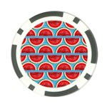 Illustrations Watermelon Texture Pattern Poker Chip Card Guard Back