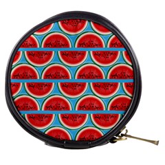 Illustrations Watermelon Texture Pattern Mini Makeup Bag by anzea