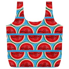 Illustrations Watermelon Texture Pattern Full Print Recycle Bag (xl) by anzea