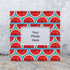 Illustrations Watermelon Texture Pattern White Box Photo Frame 4  X 6  by anzea