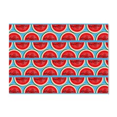 Illustrations Watermelon Texture Pattern Crystal Sticker (a4) by anzea