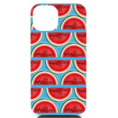 Illustrations Watermelon Texture Pattern Iphone 14 Black Uv Print Case by anzea