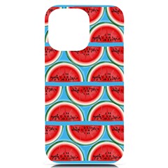 Illustrations Watermelon Texture Pattern Iphone 14 Pro Max Black Uv Print Case by anzea