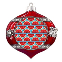 Illustrations Watermelon Texture Pattern Metal Snowflake And Bell Red Ornament