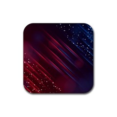 Illustrations Space Purple Rubber Coaster (square)