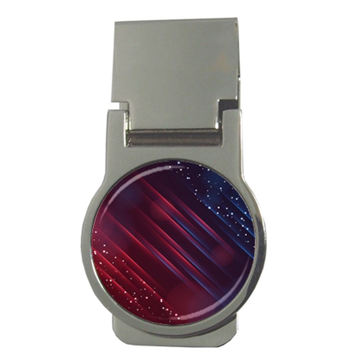 Illustrations Space Purple Money Clips (Round) 