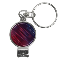 Illustrations Space Purple Nail Clippers Key Chain by anzea