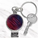 Illustrations Space Purple Nail Clippers Key Chain Front