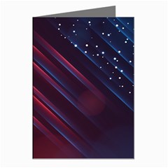 Illustrations Space Purple Greeting Cards (pkg Of 8)