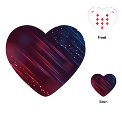 Illustrations Space Purple Playing Cards Single Design (heart)