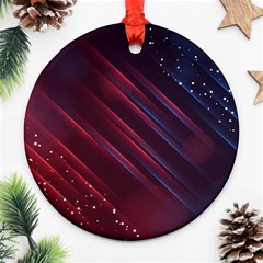 Illustrations Space Purple Round Ornament (two Sides) by anzea