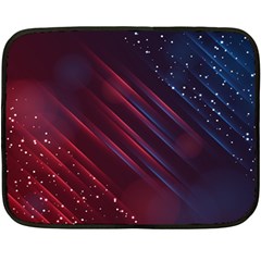 Illustrations Space Purple Fleece Blanket (mini) by anzea