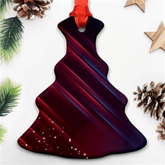 Illustrations Space Purple Christmas Tree Ornament (two Sides)