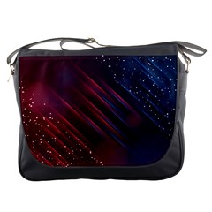 Illustrations Space Purple Messenger Bag