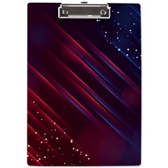 Illustrations Space Purple A4 Acrylic Clipboard by anzea