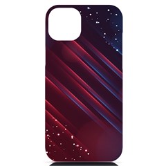 Illustrations Space Purple Iphone 14 Plus Black Uv Print Case by anzea