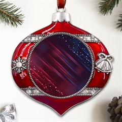 Illustrations Space Purple Metal Snowflake And Bell Red Ornament