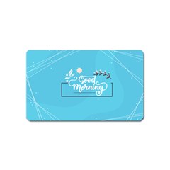 Background Good Morning Magnet (name Card) by anzea